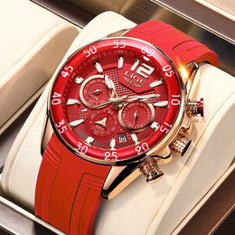 Men's Silicone Chronograph Watch