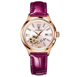Rose Gold Leather Watch