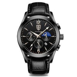 Men's Leather Dress Watch