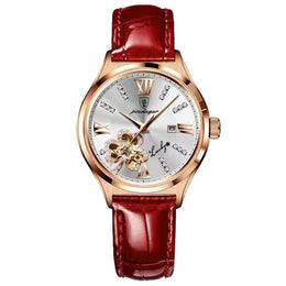 Rose Gold Leather Watch