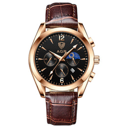 Leather Chronograph Watch
