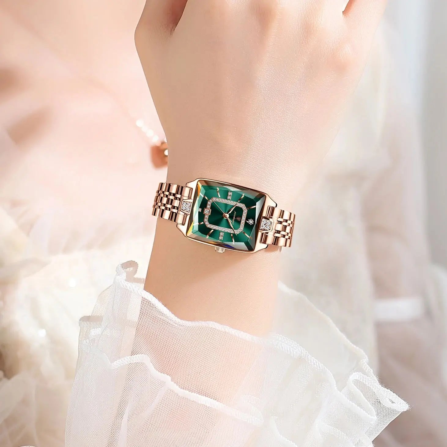 Women's Rectangular Dress Watch