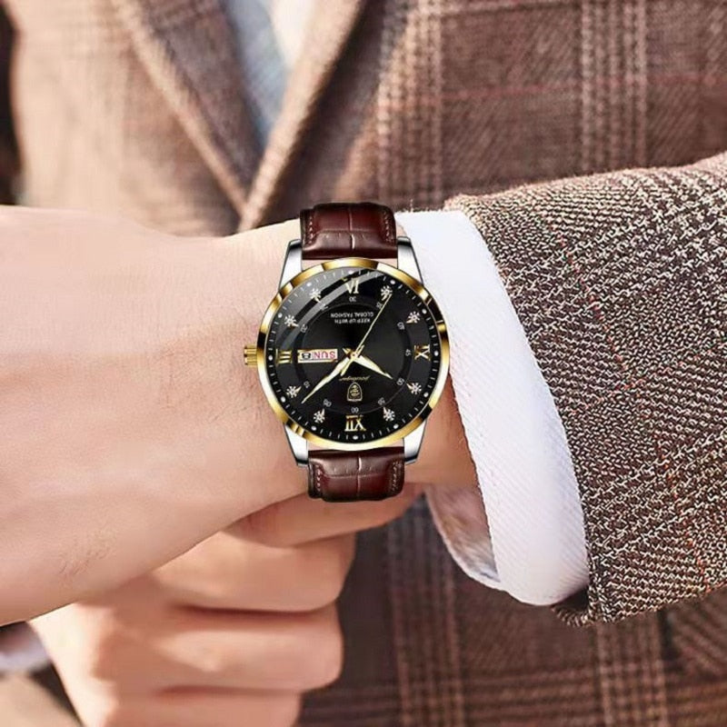 Men's Genuine Leather Watch