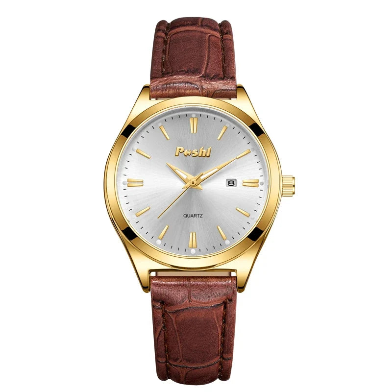 Women's Oversized Leather Watch