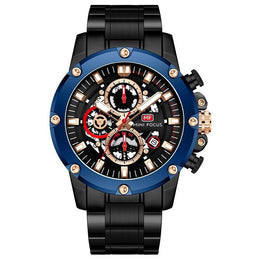 Blue Steel Chronograph Watch