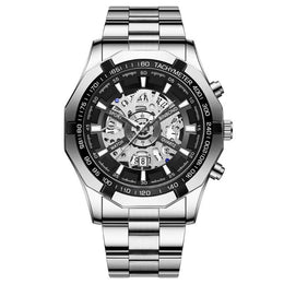 Men's Skeleton Steel Watch