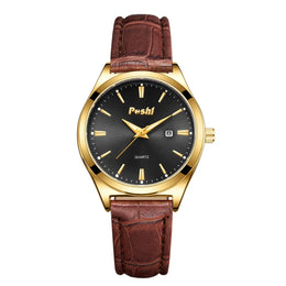 Women's Oversized Leather Watch