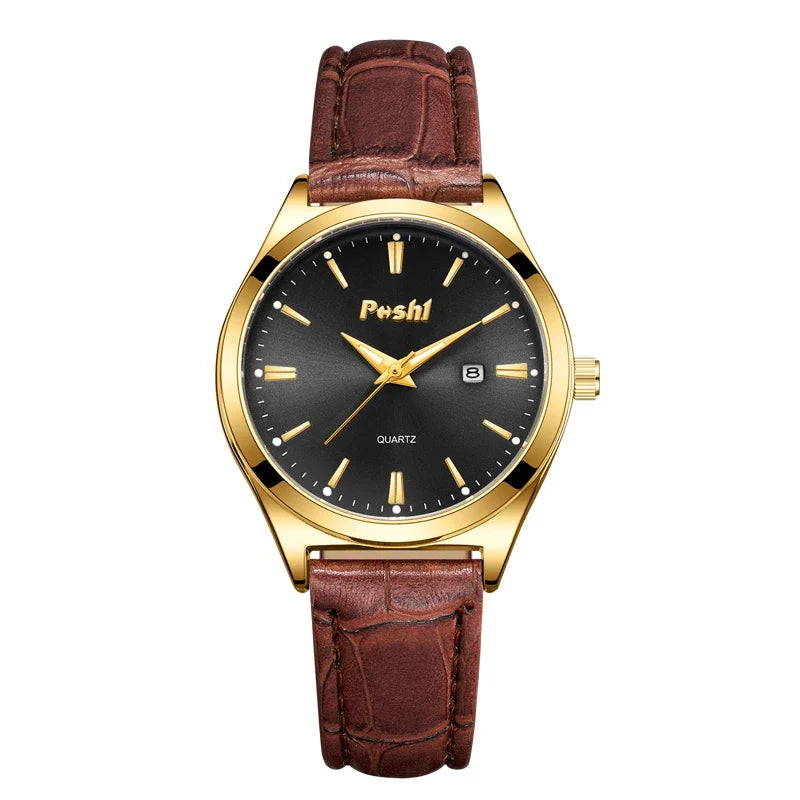 Women's Oversized Leather Watch