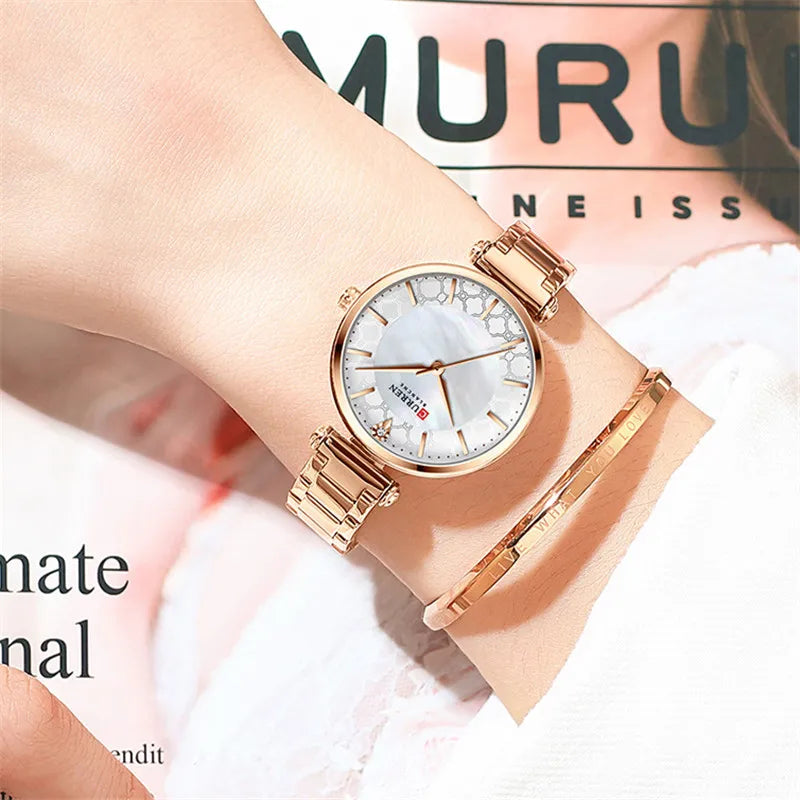 Women's Round Steel Watch