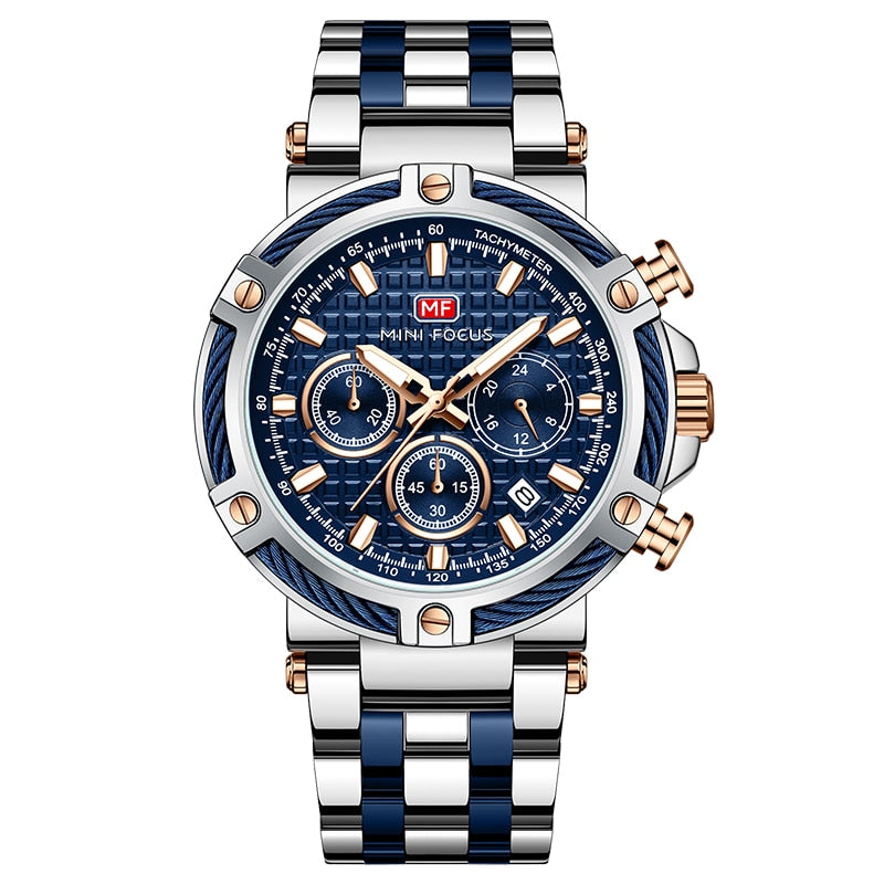 Two Tone Chronograph Watch