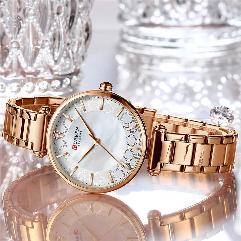 Women's Round Steel Watch