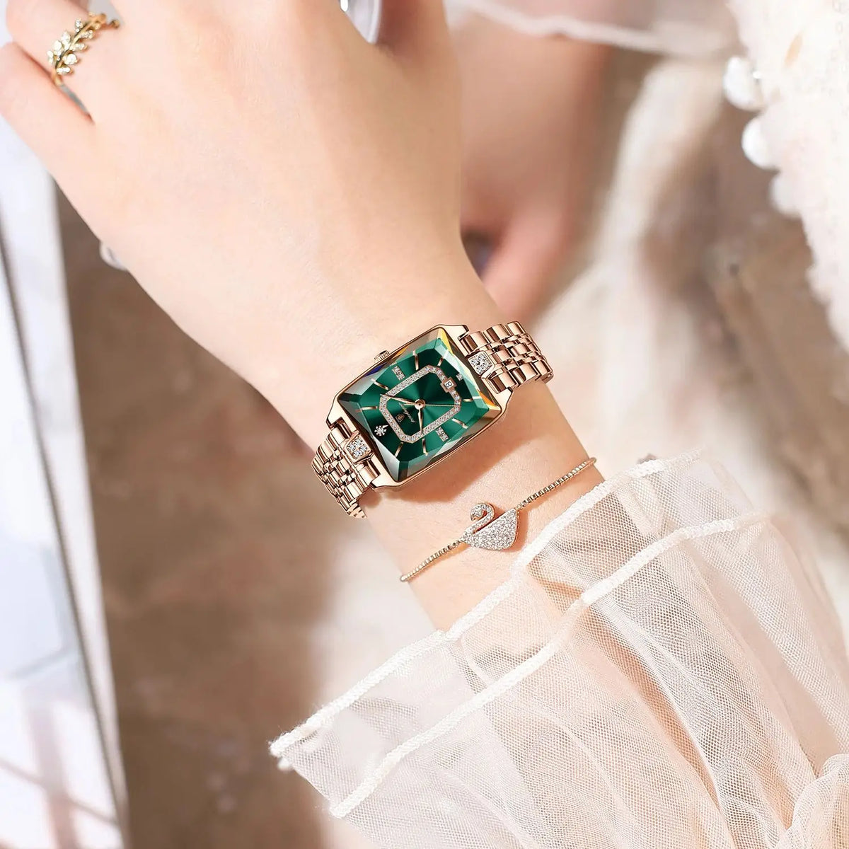 Women's Rectangular Dress Watch