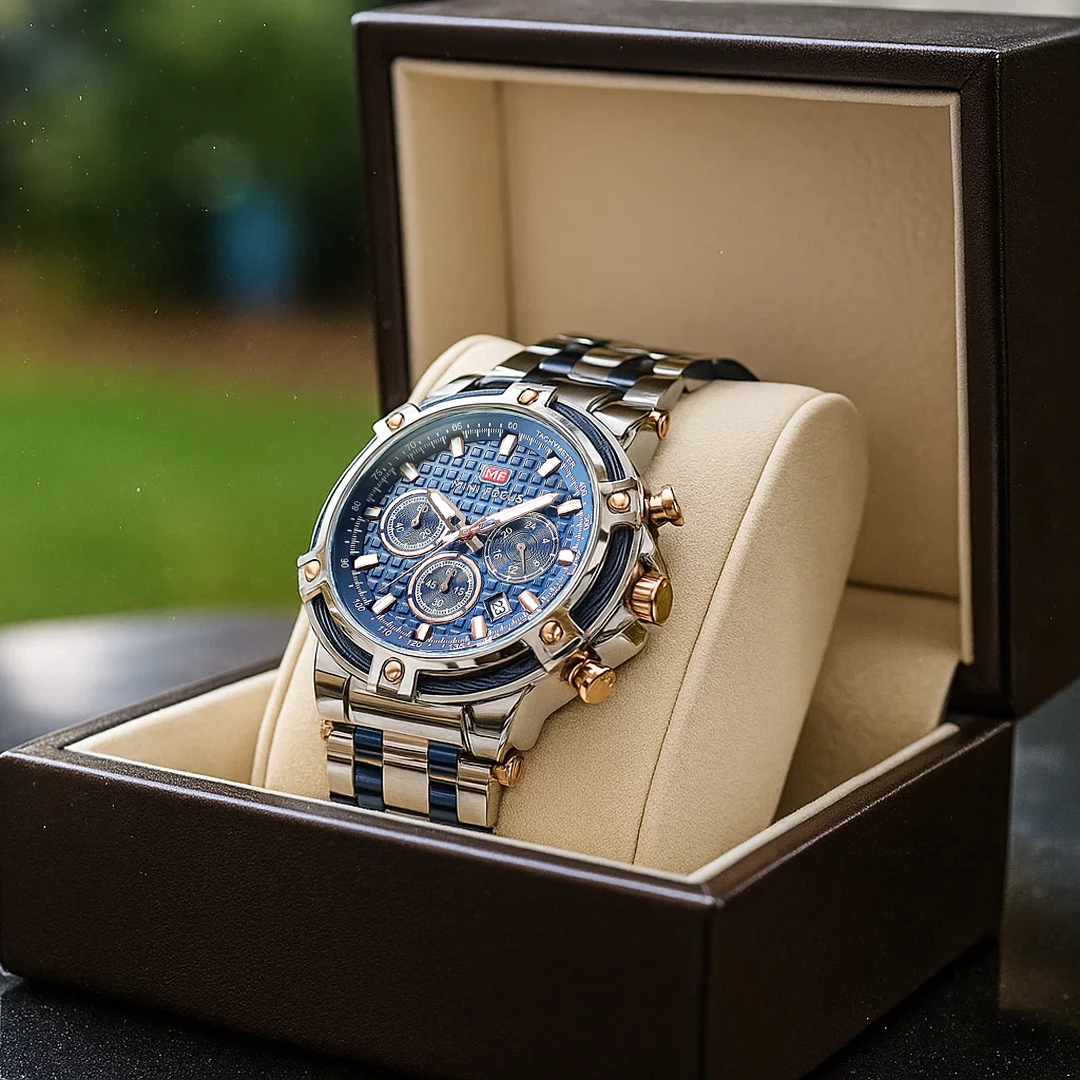 Two Tone Chronograph Watch