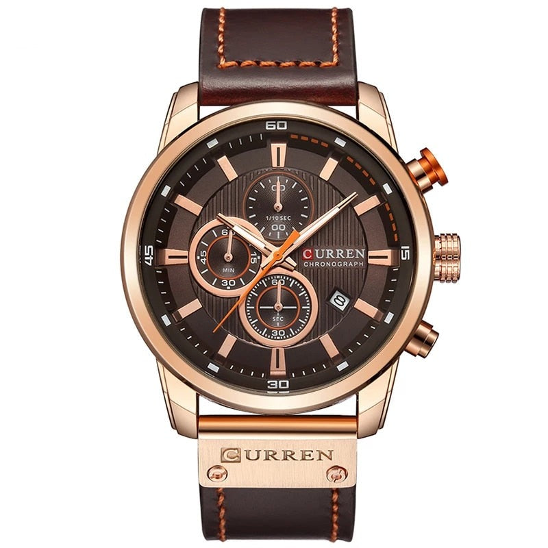 Rose Gold Chronograph Watch