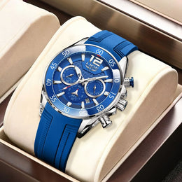 Men's Silicone Chronograph Watch