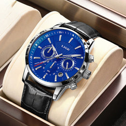 Men's Multifunction Leather Watch