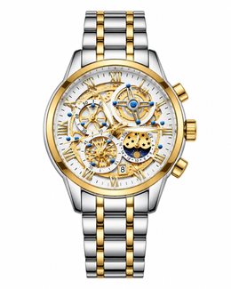 Men's Skeleton Chronograph Watch
