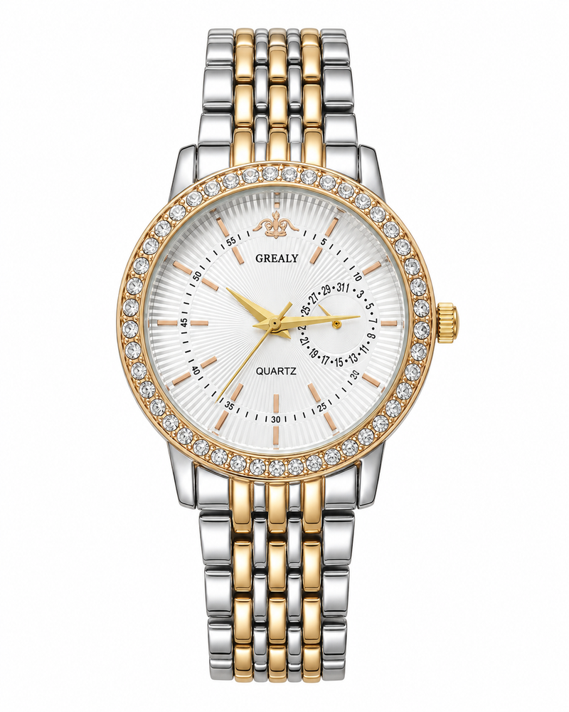 Women's Rhinestone Bezel Watch