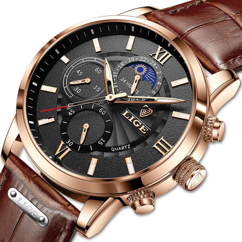 Moon Phase Chronograph Watch