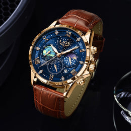 Starry Sky Leather Watch