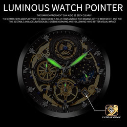 Men's Skeleton Dial Watch