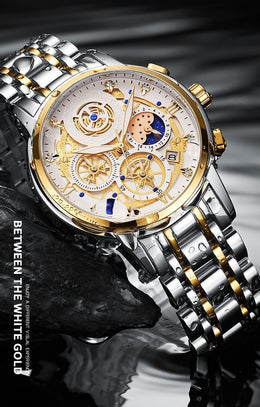 Men's Skeleton Dial Watch