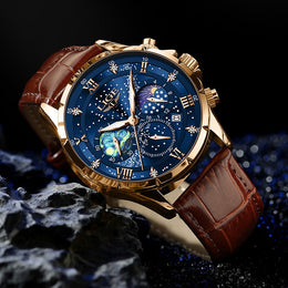 Starry Sky Leather Watch