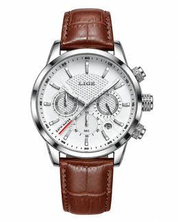 Men's Multifunction Leather Watch